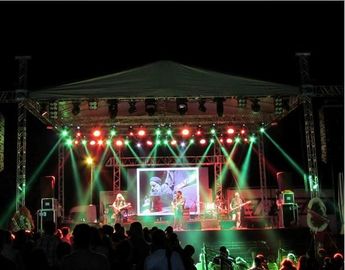 IP65 Protective P6 Outdoor Led Video Wall , Led Backdrop Screen 6m Viewing Distance