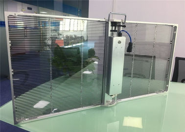 P3.91 - P7.82 Full Color LED Transparent Video Glass Screen For Shop Window