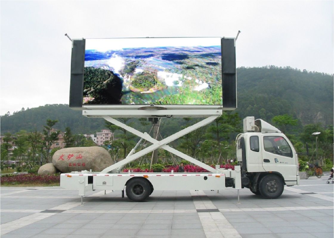 Big Size Outdoor P6 Mobile Trailer LED Display 100 Levels Brightness Control