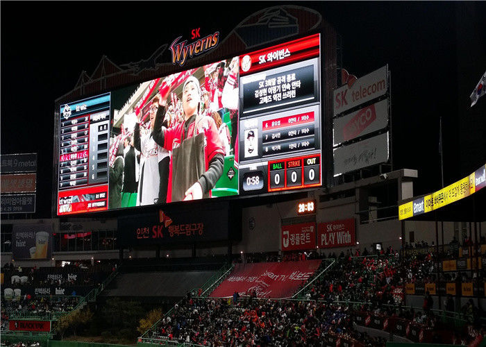 Large P10 Led Football Scoreboard , Led Digital Display Board 960*960mm Cabinet Size