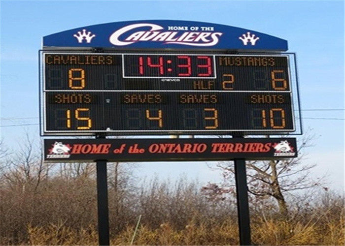 Arena Football Electronic Sports Scoreboard , Led Display Scoreboard SMD2727 Lamp