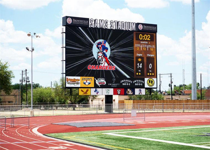 Iron Cabinet Materials LED Scoreboard Display P6 Open Or Closed Cabinet Type